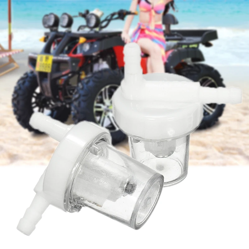 Универсальный Топливный фильтр для мотоцикла бензинового топлива 2 шт. 1/4 дюйма (6