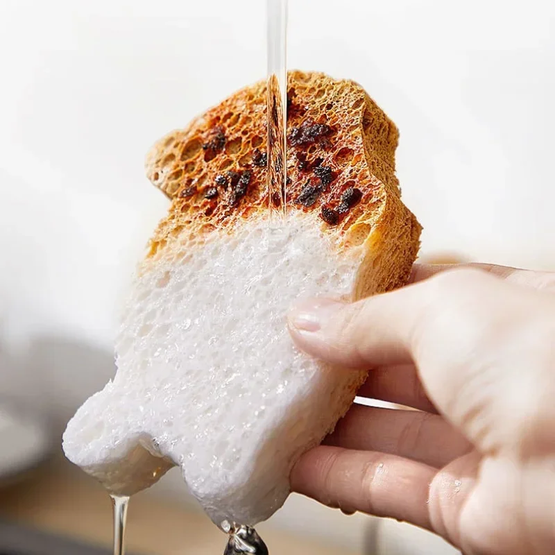 Домашние чистящие губки прокладки сжатые для мытья посуды Мультяшные