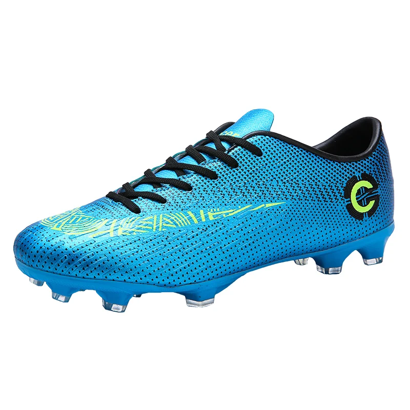 Men's Low Top Football Boots Lightweight FG/TF Soccer Shoes Kids Anti-Slip Outdoor Training Soccer Cleats Large Size 48 49