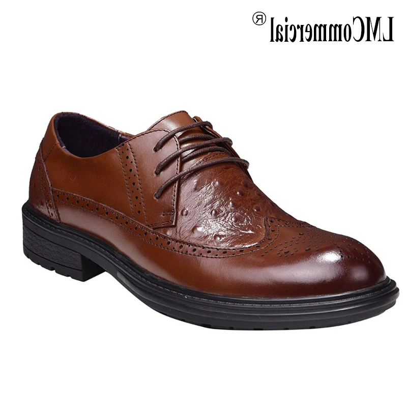 

Spring Summer Mens Leisure Bullock shoes High Quality Genuine Leather Shoes Men,Lace-Up Business Men Shoes,Men Dress Shoes