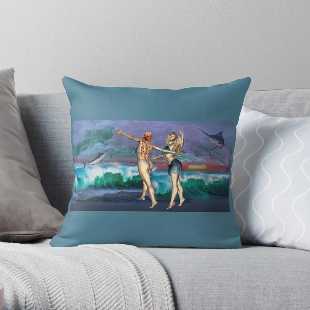 

Amaris, Joy And The Marlins Throw Pillow Print Zipper Decorative Pillowcase Car Cushion Cover Pillow Core Not Included