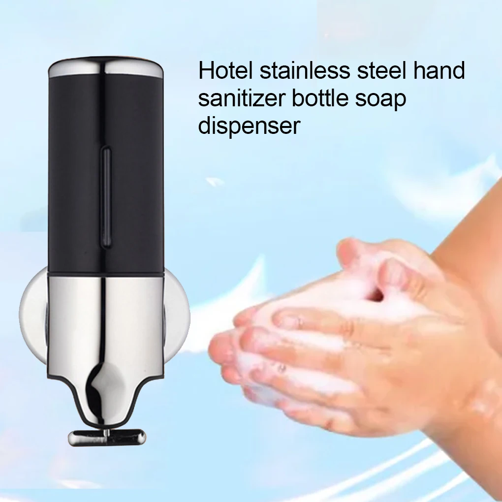 

Shower Soap Dispenser Wall Mount 500ml Bar Soap Holder holder Body Wash Soap Plastic Box Bathroom Accessories for Hotel Gold