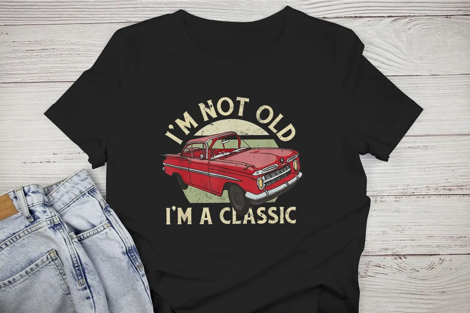 Я не старый, я Классическая мужская рубашка для машины, папа, меньше