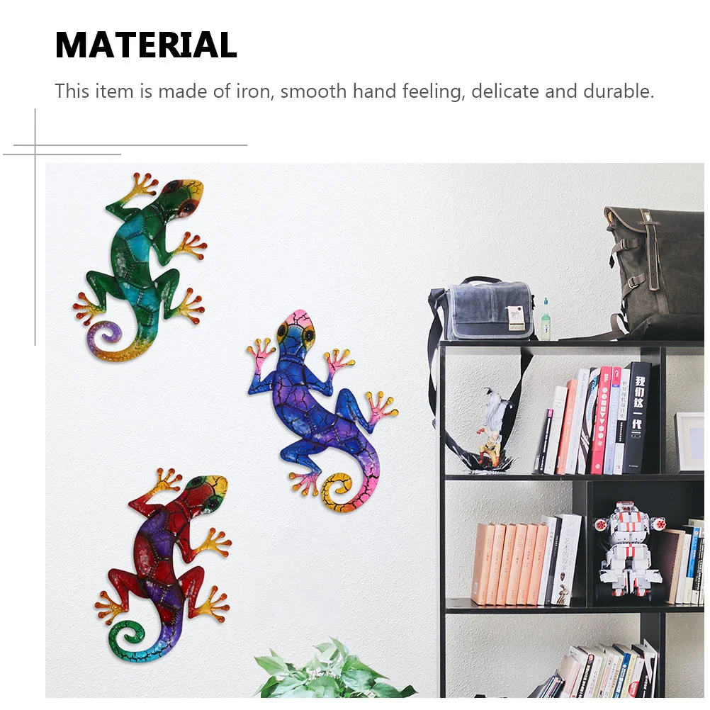 Подвеска Gecko орнамент имитация настенного украшения животное дизайн забора утюг