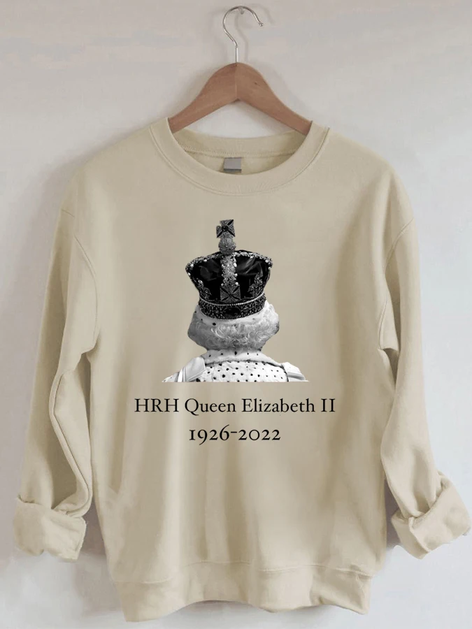 

Queen Elizabeth II - Casual Round Neck Sweatshirt