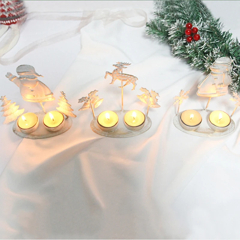 Candlelight Dinner Christmas Decoration Vintage Wrought New Decoration Holder
