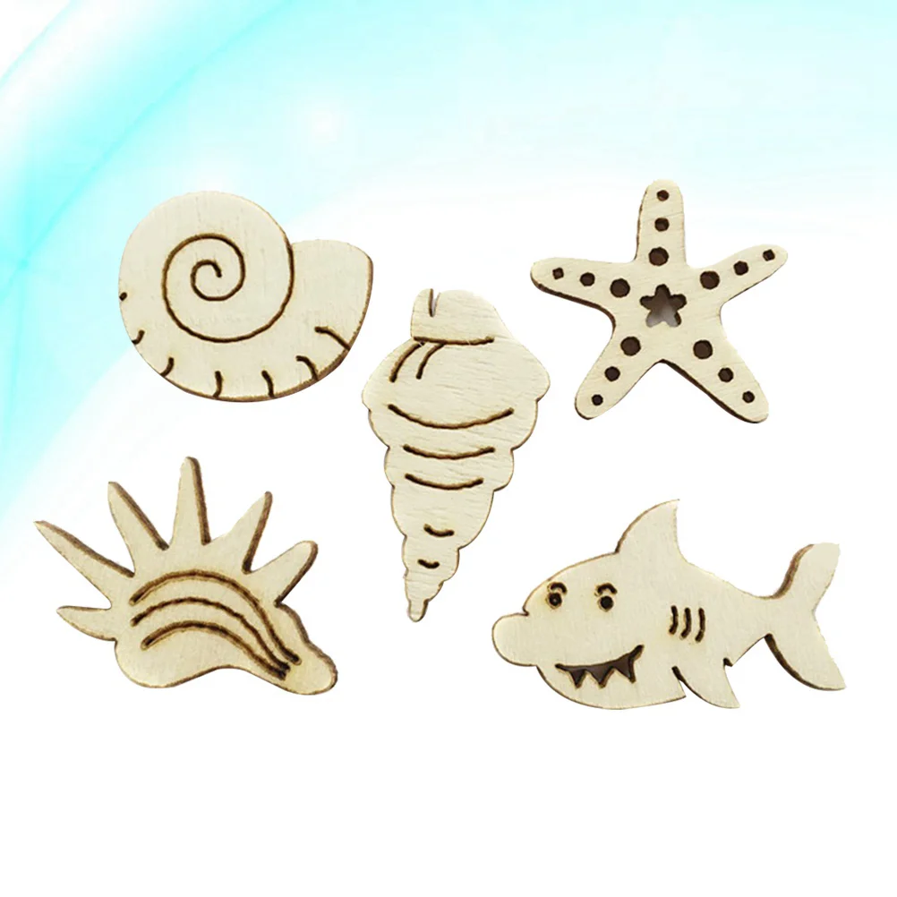 

Pieces Marine Animals Cartoon Carvings Ornament Craft Embellishments Manual Accessories for DIY