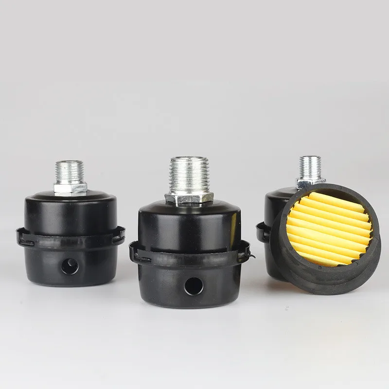 

12.7mm 16mm 20mm Air Compressor Parts Metal Air Compressor Intake Filter Noise Muffler Silencer 1/2'' 5/8" 3/4'' Thread M12