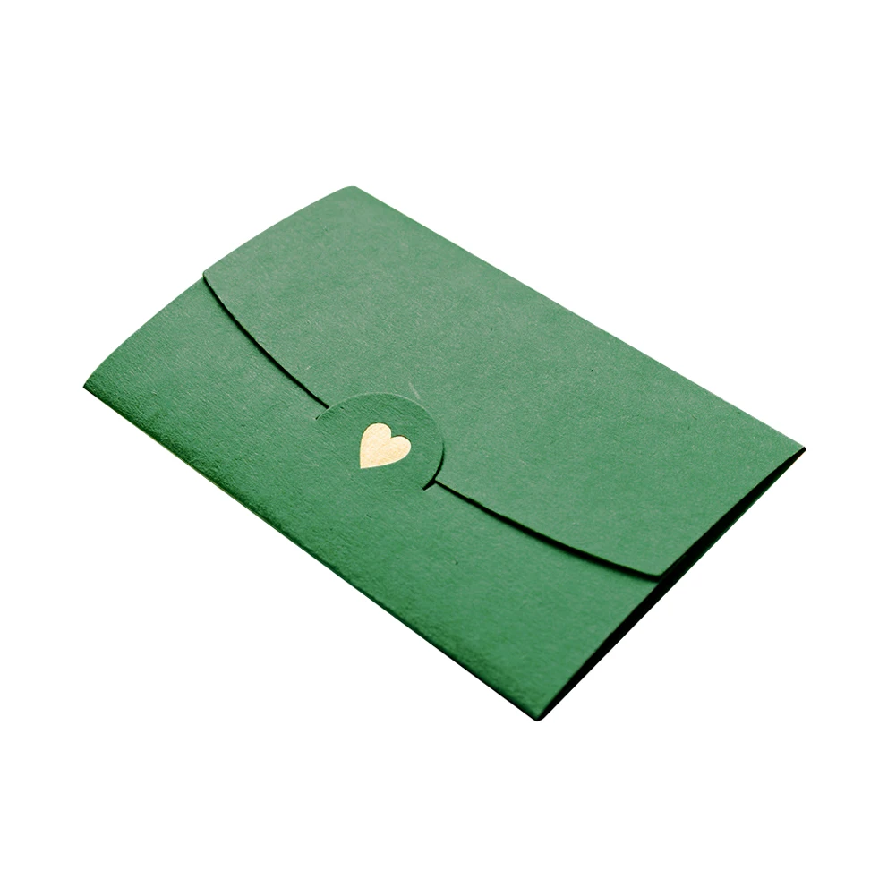 

20pcs Multifunction Pocket Mini Office Paper Gift Card Loving Heart Classical DIY Envelopes Notes Business Wedding Craft