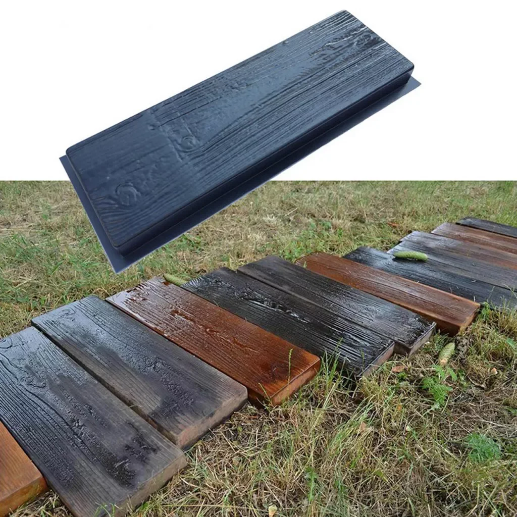 

2Pcs Wooden Mould Stepping Stone Concrete Mold Stepping Stone Mold Creats A Beautiful Scene to Your Garden