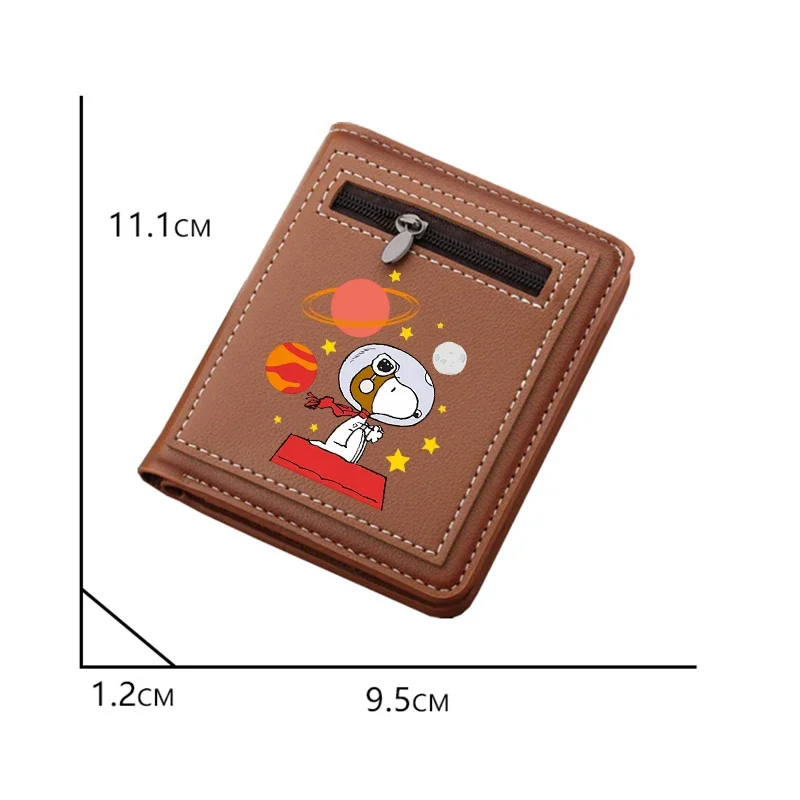 Женские короткие кошельки с рисунком Снупи кошелек для монет сумки женщин