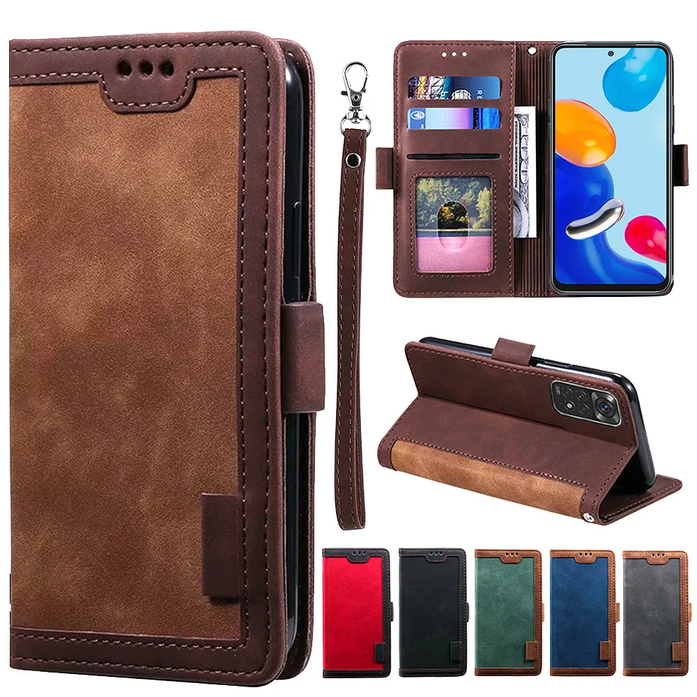 

Retro Wallet Case for Xiaomi Redmi Note 11 11S 11 Pro 10 10S 9 9 Pro 9S 8 8 Pro 8T Redmi 10C 10 9C 9A 9T 9 Card Slots Flip Cover