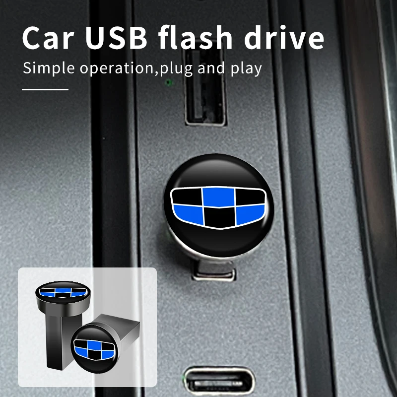 Автомобильный USB-накопитель 16 ГБ 32 64 устройство памяти для Geely Atlas SUV Boyue Borui Coolray