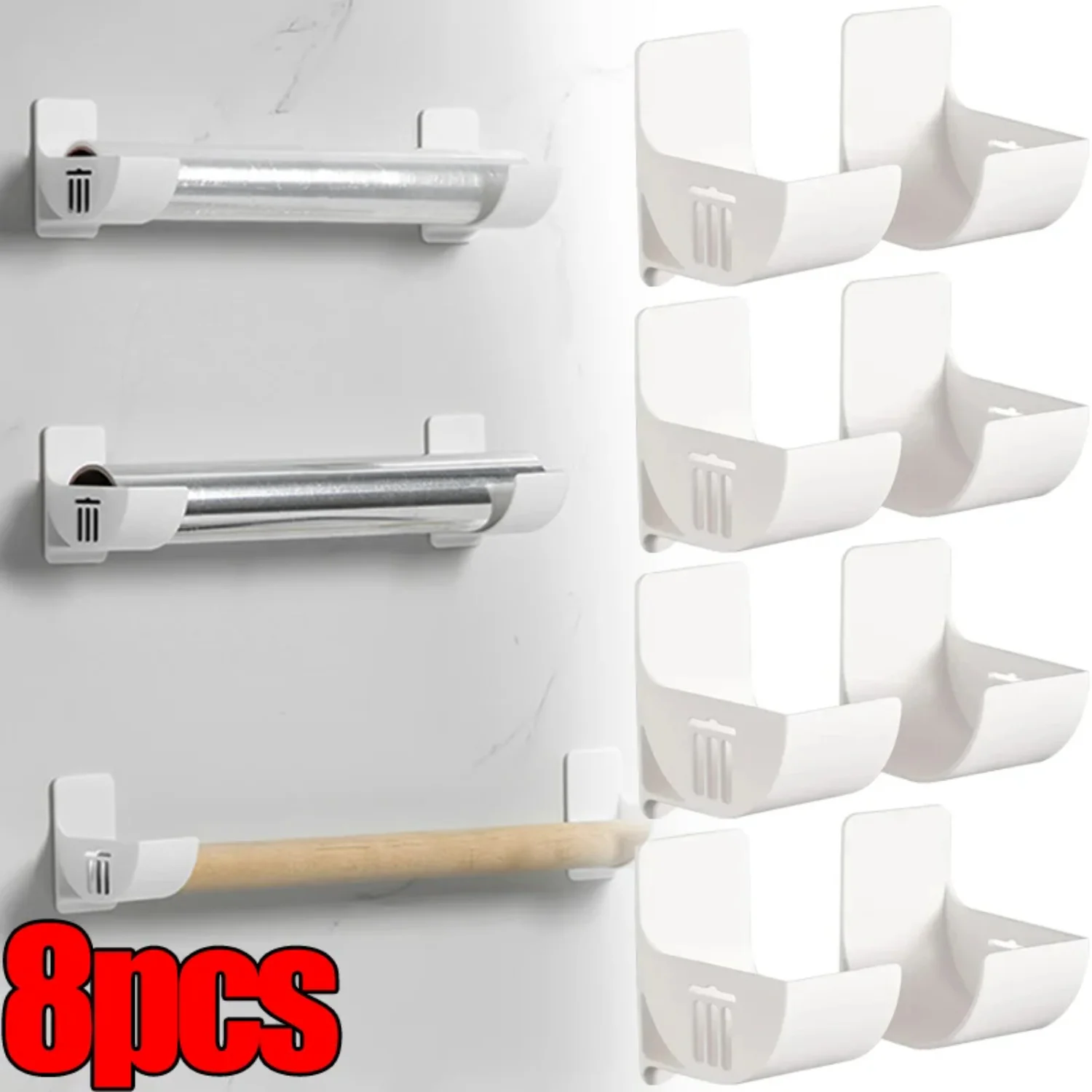 2/8 шт. держатель для мешков мусора настенный пластиковый контейнер пленки