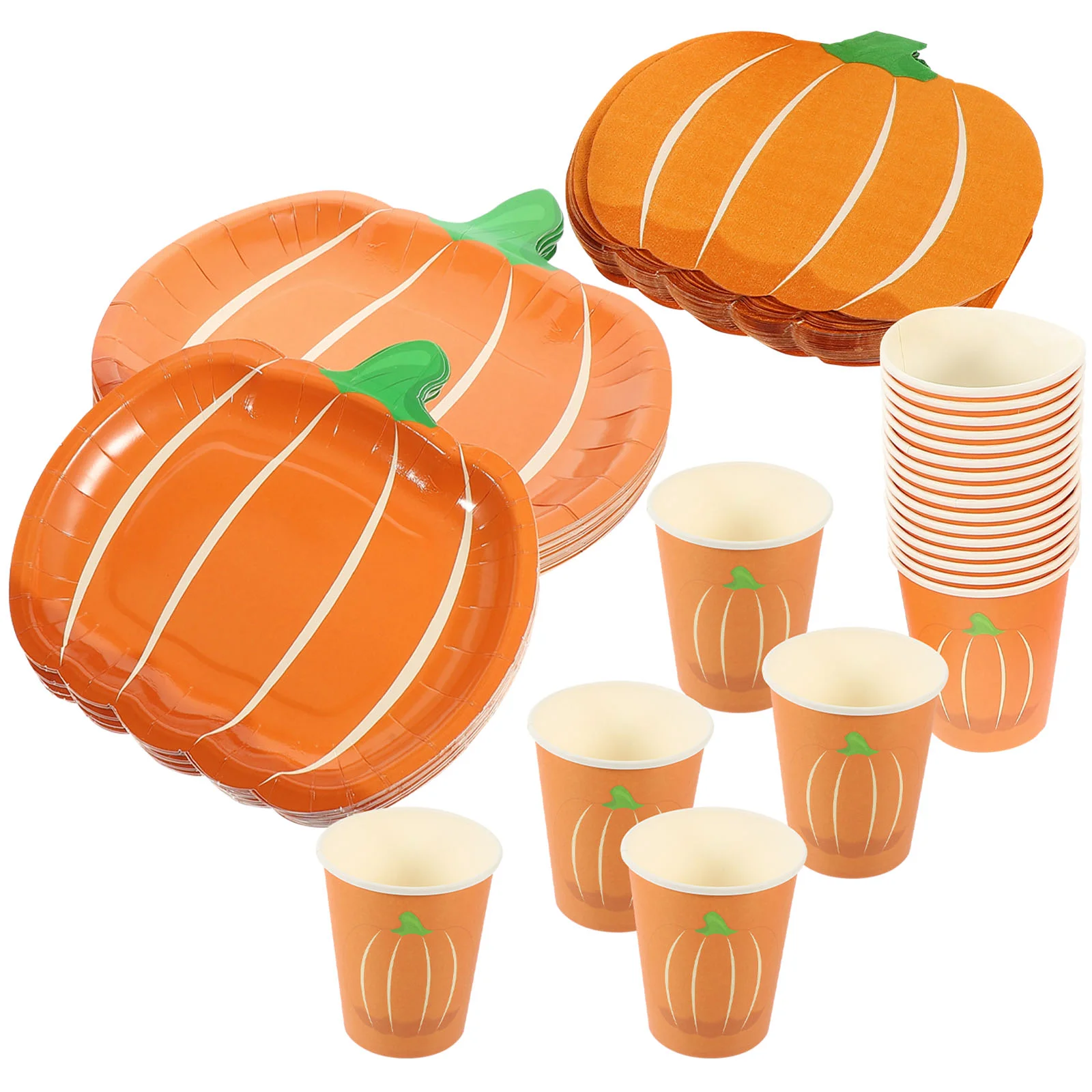 

Party Supplies Paper Cup Little Pumpkin Napkins Plates Cups