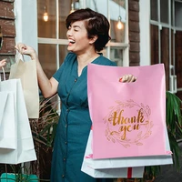 bulk retail shopping plastic bag pink merchandise bags thank you bags for boutique retail shopping gift party favors