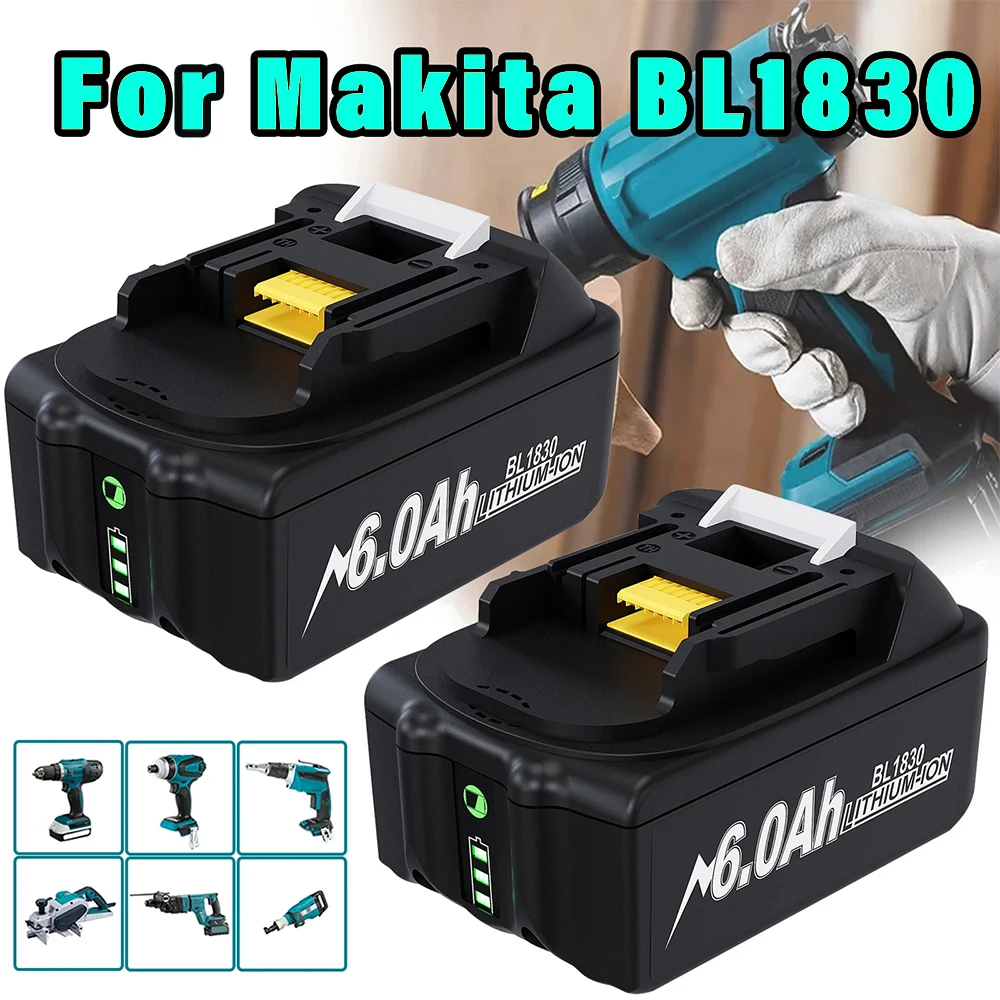 Аккумуляторная батарея powtree для Makita литий-ионный аккумулятор 6 0 Ач 18 в LXT BL1860B