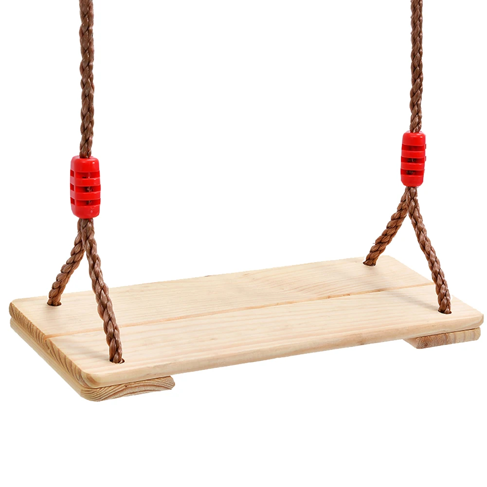 

Community Equipment Two Board Outdoor Garden With Adjustable Rope Wooden Hanging Swings Birthday Gift Children Adult Nostalgic