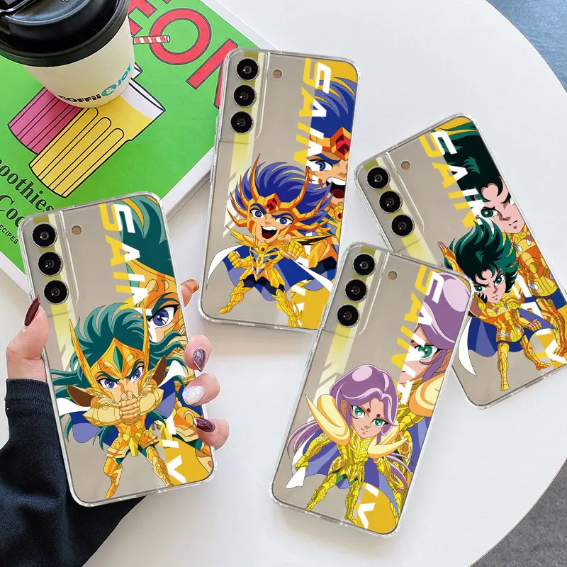 Фото Прозрачный Чехол аниме Saint Seiya для Samsung Galaxy S23 S22 S20 FE S21 S10 S9 Plus Note 20 Ultra 10 Lite, мягкий чехол для телефона из ТПУ №1