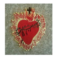 sacred heart jesus church catholic christian embroidered iron on patch %e2%89%886 78 6cm
