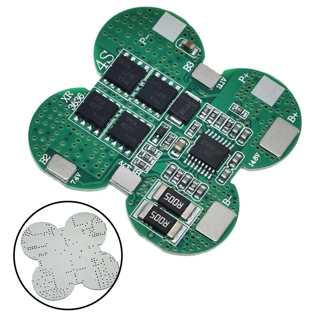 

Li-Ion Lithium Battery Charge Protection Board BMS 4S 15A 14.8V Charging Battery Board Temperature Protection For Electric Tools