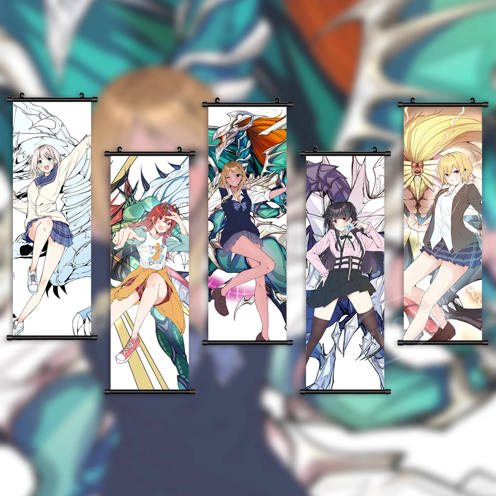 

Wall Art The Idolm Ster Hanging Scrolls Mika Jougasaki Canvas Mural Pictures Painting Print Anime Poster Home Decor Living Room