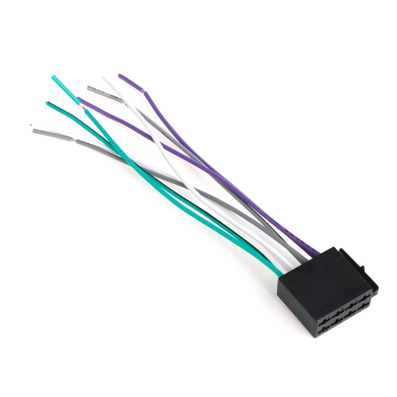 Автомобильный адаптер аудиопроводки для универсальный ISO-радио CD-стерео жгут T3EF