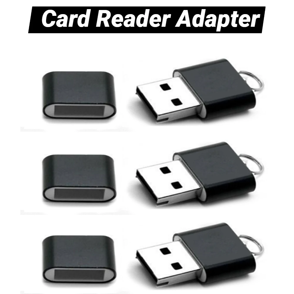 Mini Aluminium Alloy USB 2.0 T Flash TF Micro SD Memory Card Reader Adapter For PC/ Mac Computer Memory Card Accessories