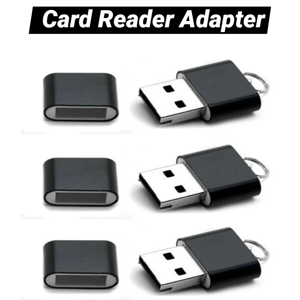 Мини-адаптер для чтения карт памяти из алюминиевого сплава USB 2 0 T Flash TF Micro SD ПК/Mac