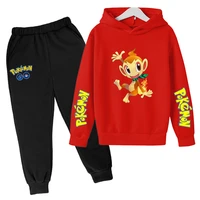 new pikachu 2 pack trend kids hoodie pants set baby boy clothing set kids clothing boys set 4 14t
