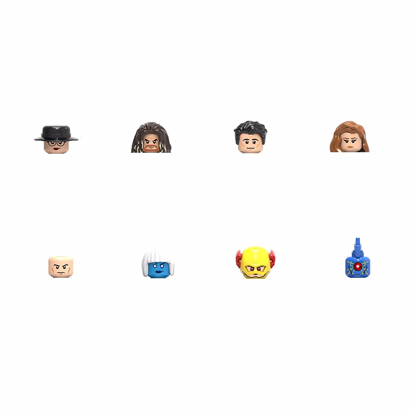 Новая серия супергероев набор 3D моделей персонажей сделай сам строительные