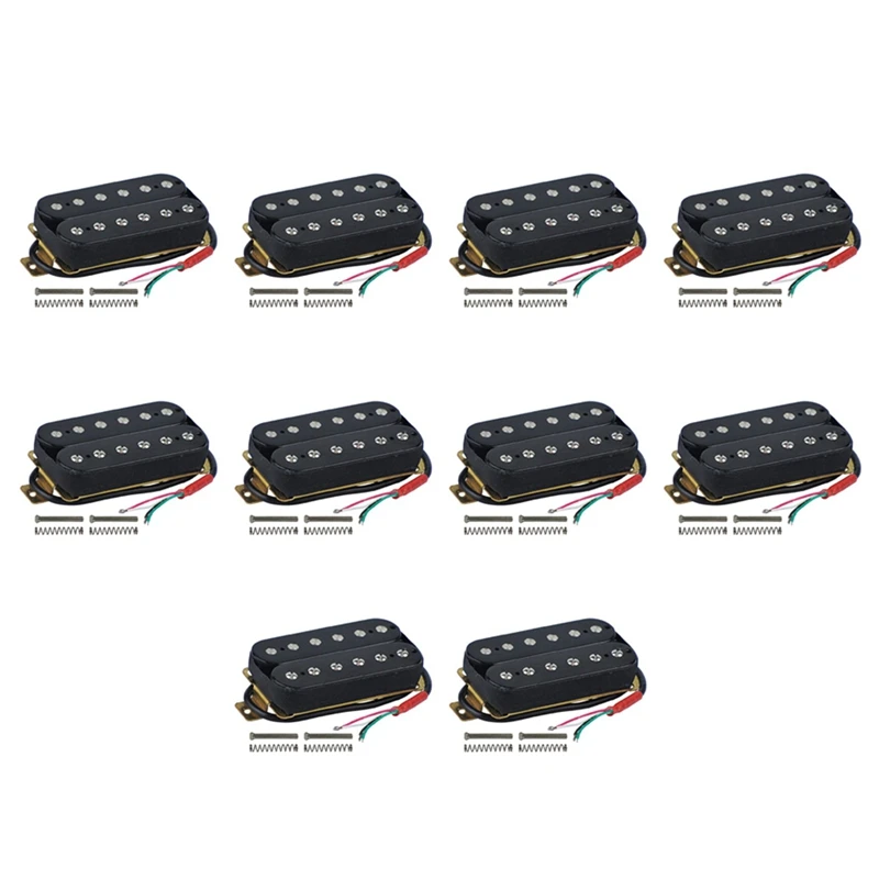 

10X Electric Guitar Humbucker Pickups Bridge Alnico V Pickup Black