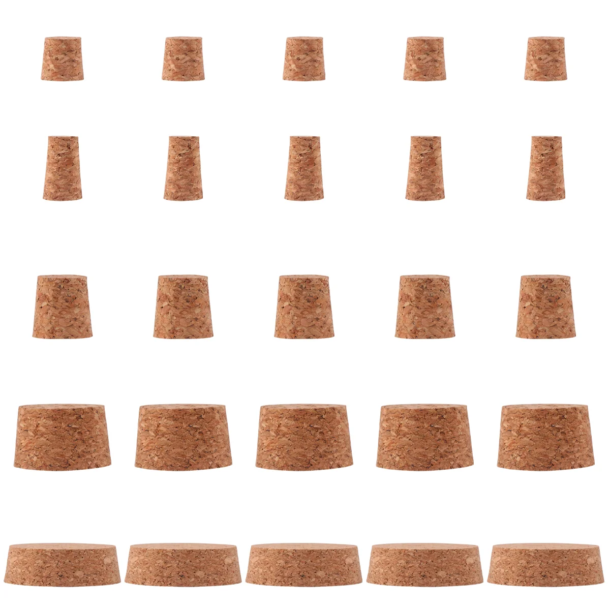 

25 Pcs Wooden Beer Bottle Stopper Cork Stoppers Glass Water Pitcher Creative Vacuum Sealers Barrel Plug Tapered Plugs
