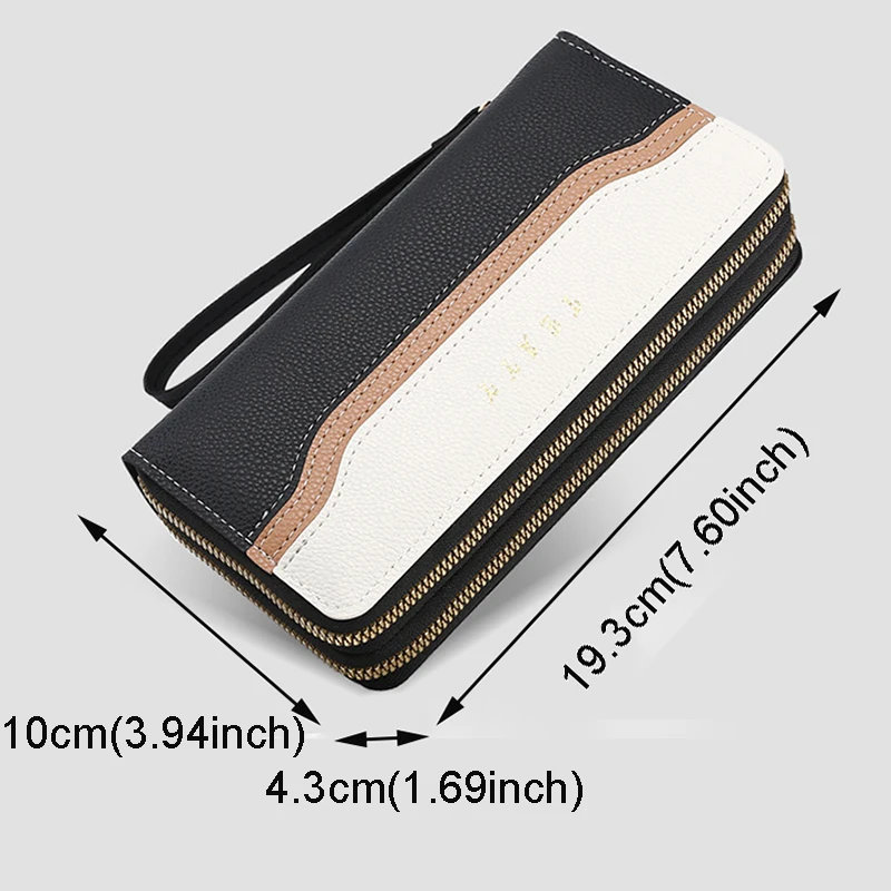 Новые винтажные кошельки на двойной молнии с ремешком запястье Женский