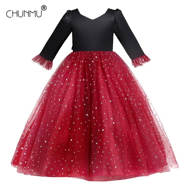 

Платье с цветочным узором для девочек; Длинные Детские платья в Королевском Стиле для девочек; Детское платье принцессы; Вечерние платья на ...