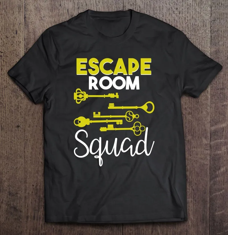 

Футболка мужская оверсайз, винтажная дизайнерская рубашка с принтом «Комната отдыха» и войск, с ключами