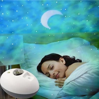 led colorful oval starry sky light rgb remote aurora moon galaxy projector sound activated strobe usb night lamp for home party