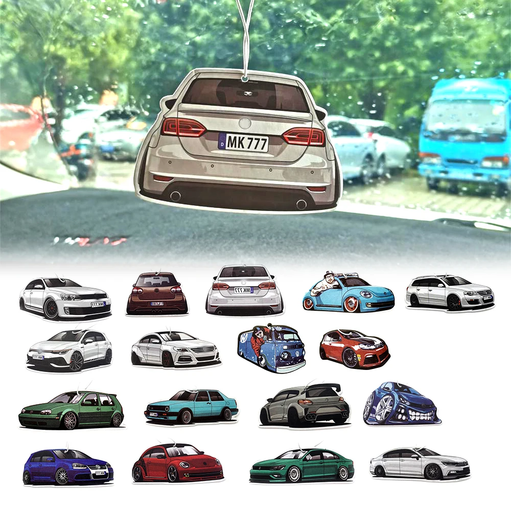 

Hot Sale Jdm Car Air Freshener Hanging Auto Rearview Mirror Perfume Penant for Golf CC Beetle MK5 MK6 MK8