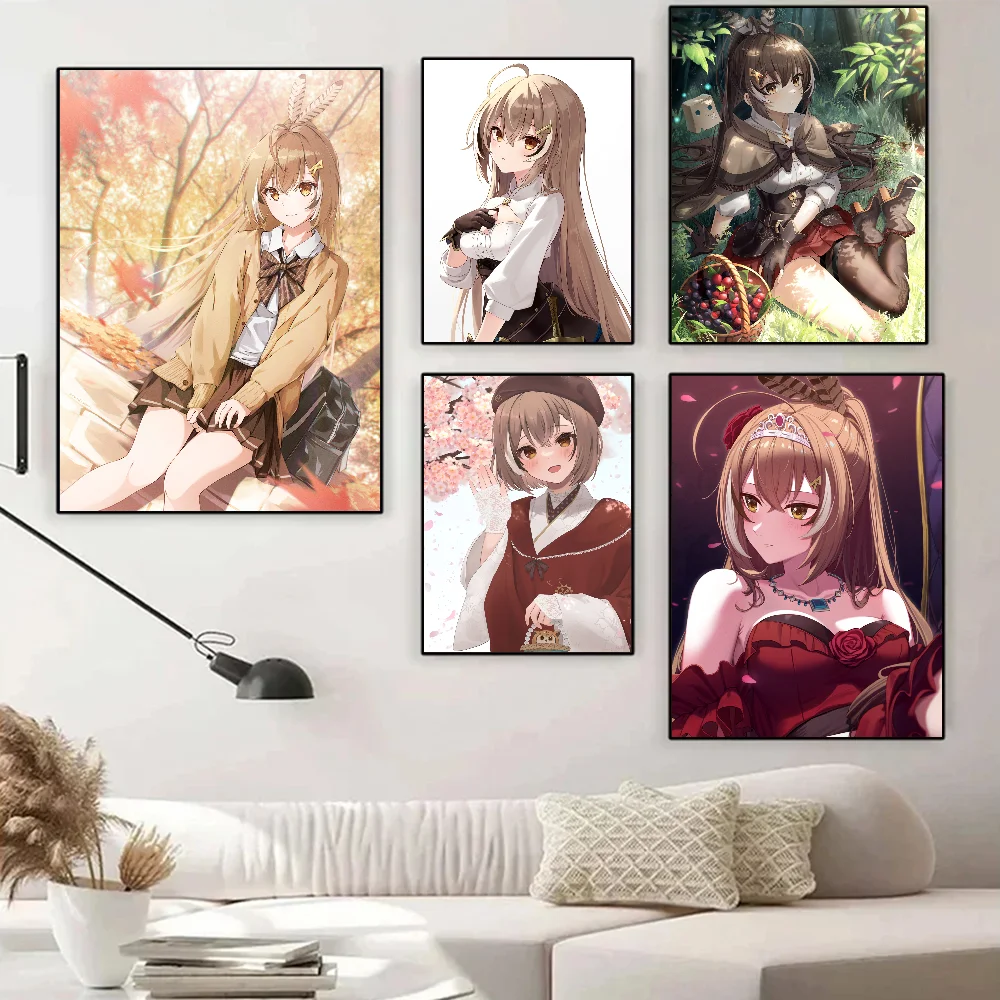 Самоклеящаяся водонепроницаемая бумажная наклейка Nanashi Mumei Hololive Girl Channel