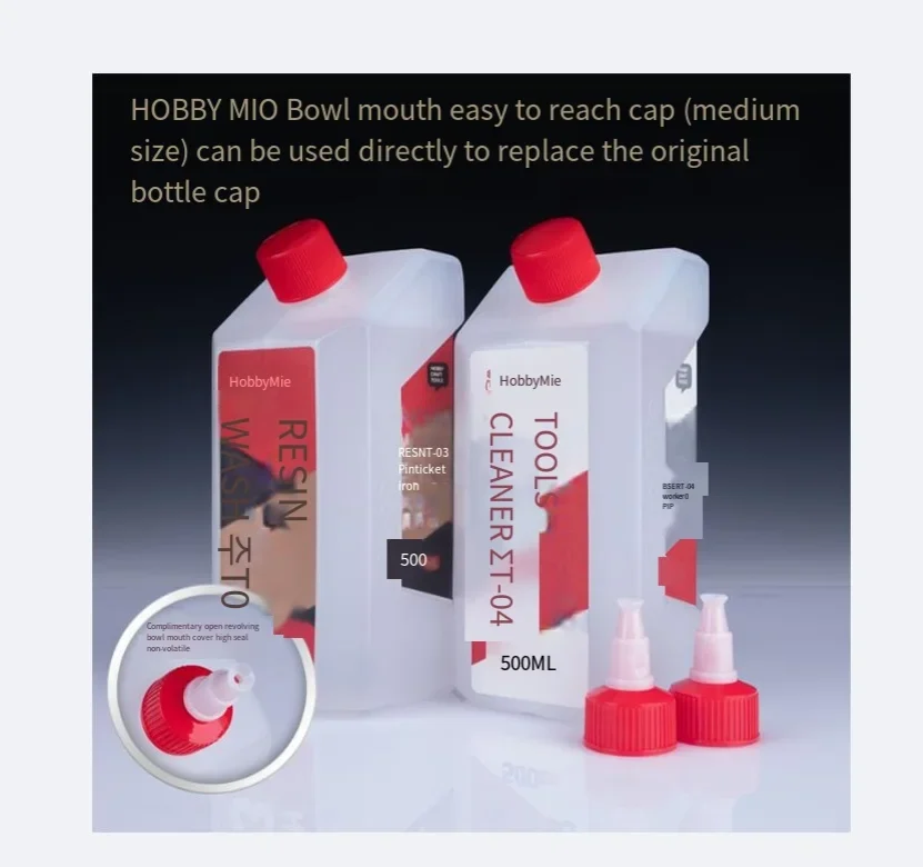 Hobby MIO HMT01-04 500ml paint tool cleaner resin thinner and dry retardant