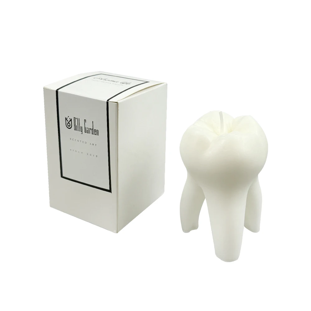 3D стоматологические подарки в форме зуба беспламенная форма для свечей имитация