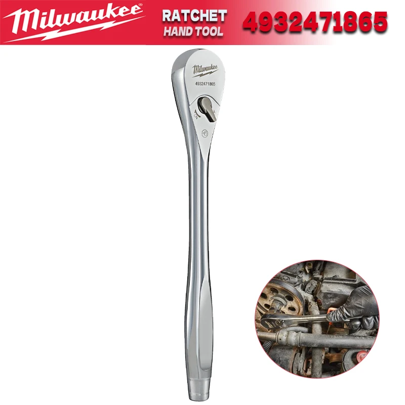 

MILWAUKEE 1/2 ''приводная трещотка с тонкой профильной головкой, прочный гаечный ключ Milwaukee, ручные инструменты, ключ с храповым механизмом 4932471865
