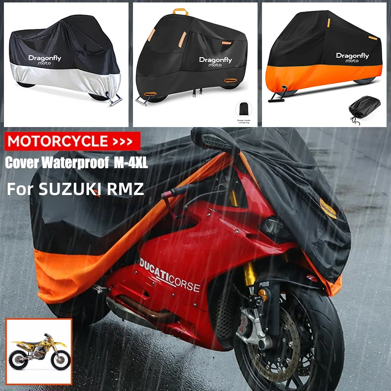 Водонепроницаемый чехол для мотоцикла Dragonfly SUZUKI RMZ250 RMZ450 DRZ400SM RMZ 250 450 DRZ 400 2004-2008