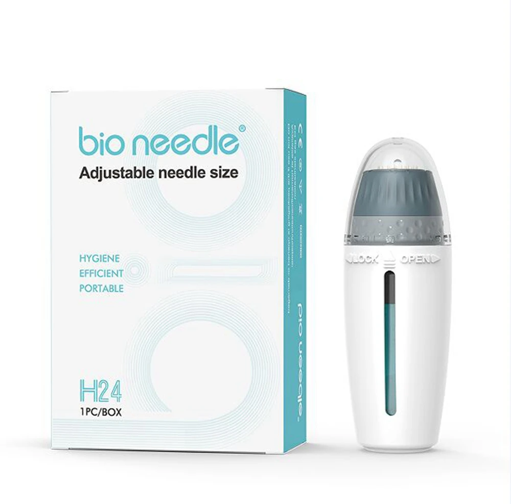 

Adjustable 0.25-1.5mm Hydra Needle HN24 Titanium Microneedle Hyaluronic Acid Stamp All In One Serum Derma Skin Care Beauty Tools