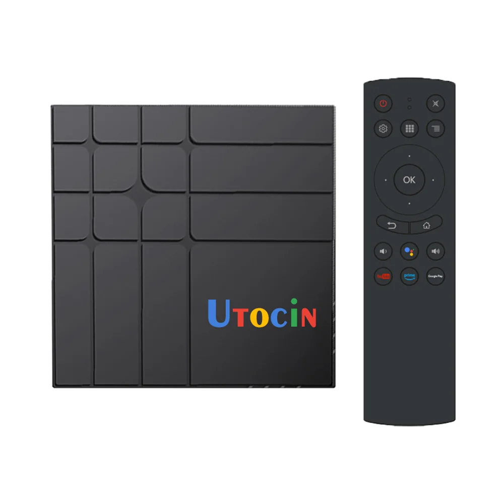 S12 Smart TV Box Amlogic S905Y4 Android 11 3D 4K 2.4G и 5G Wifi BT Voice Remote Control с клавиатурой подсветкой |