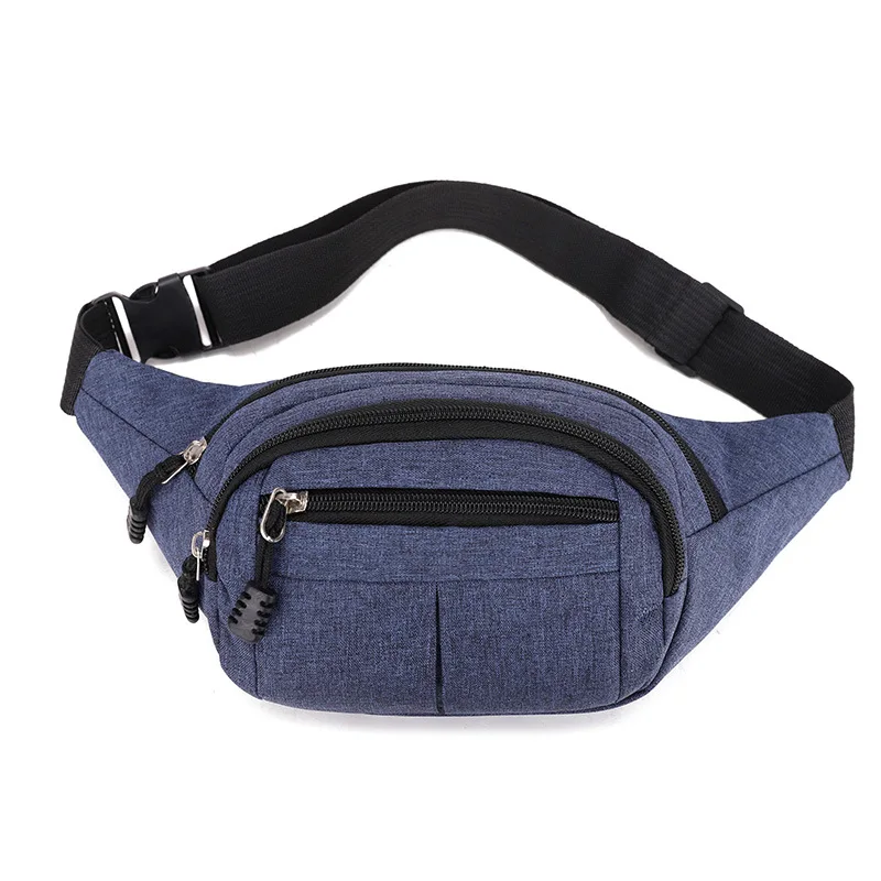 New Fashion Men Waist Pouch Bag Casual Chest Bag Male Fanny Pack Outdoor Travel Shoulder Bag Sports Phone Belt Bag