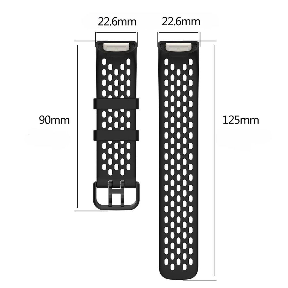 Сменный ремешок для часов Fitbit Charge 5 из мягкого силикона наручных запасные части