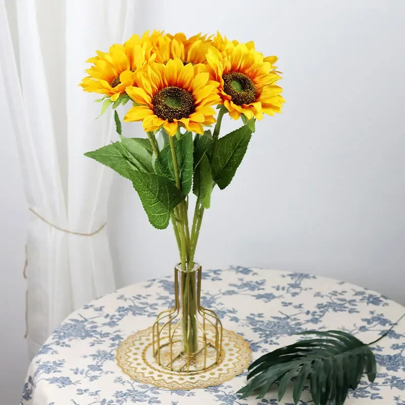 Искусственные Подсолнухи искусственные цветы реквизит для фотосъемки свадебные