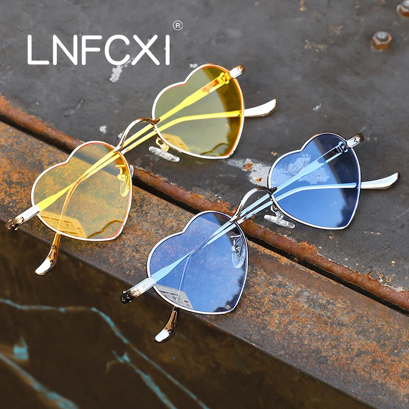 

Роскошные Красные розовые солнцезащитные очки LNFCXI в форме сердца женские Модные Винтажные Стильные Солнцезащитные очки женские брендовые ...