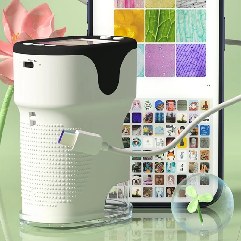 

Compact Microscope with Lanyard Mini Magnifier Microscope Easy to Carry